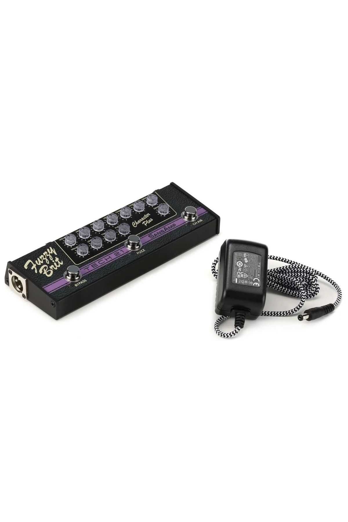 Tech 21-Sansamp Fuzzy Brit Marshall Amp Simulation Analog Guitar Pedal 4