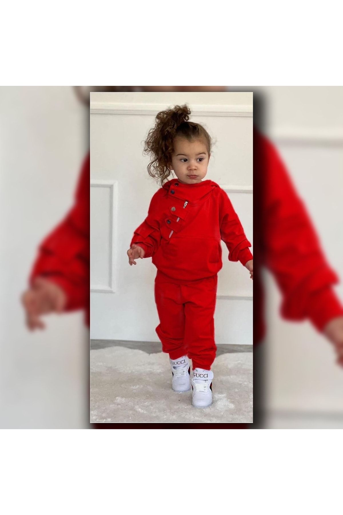 Kids shop red sweatsuit