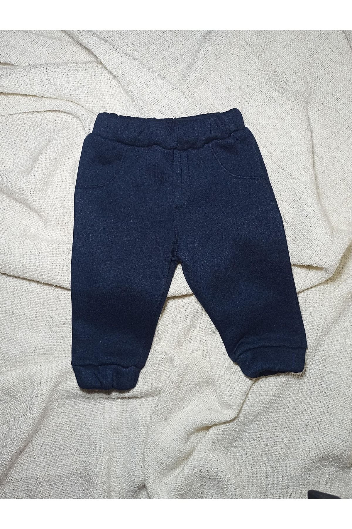 Bebek-çocuk Peluş-polar Hırkalı & Kulaklı Kapişonlu & Unisex Düğmeli Ayıcık Desenli Ikili Takım