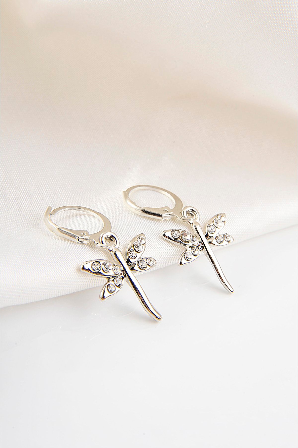 Silver store hook earrings