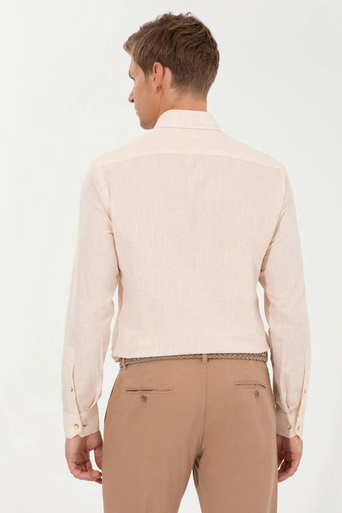 Pierre Cardin-قميص أصفر فاتح بقصة ضيقة 2