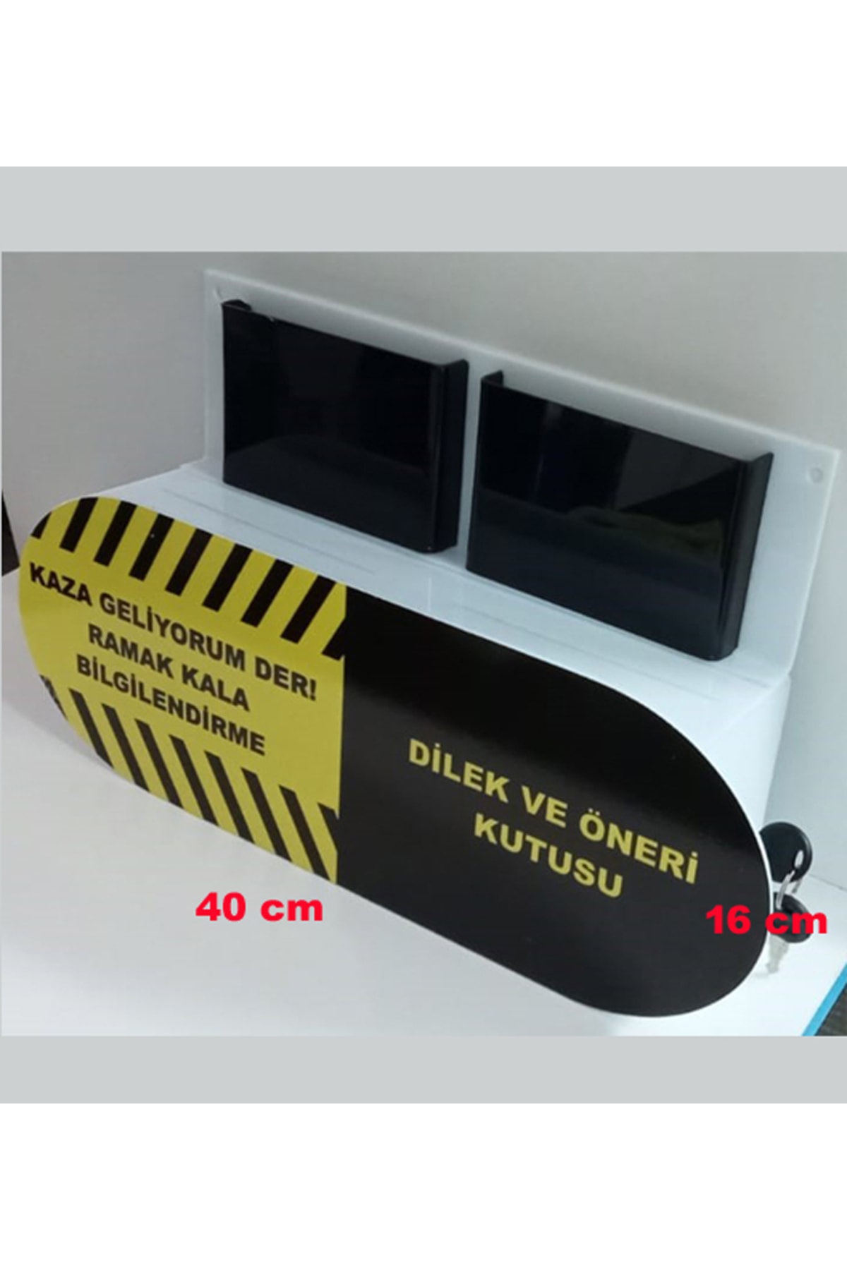 miraj reklam Sarı-siyah Elips Ramak Kala Dilek Öneri Kutusu