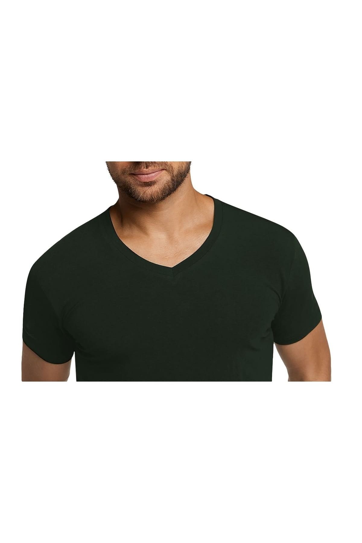 Bamboo Basics-VELO Herren Modification – 2er-Pack, Unterhemd und V-Ausschnitt-Single-Jersey 4