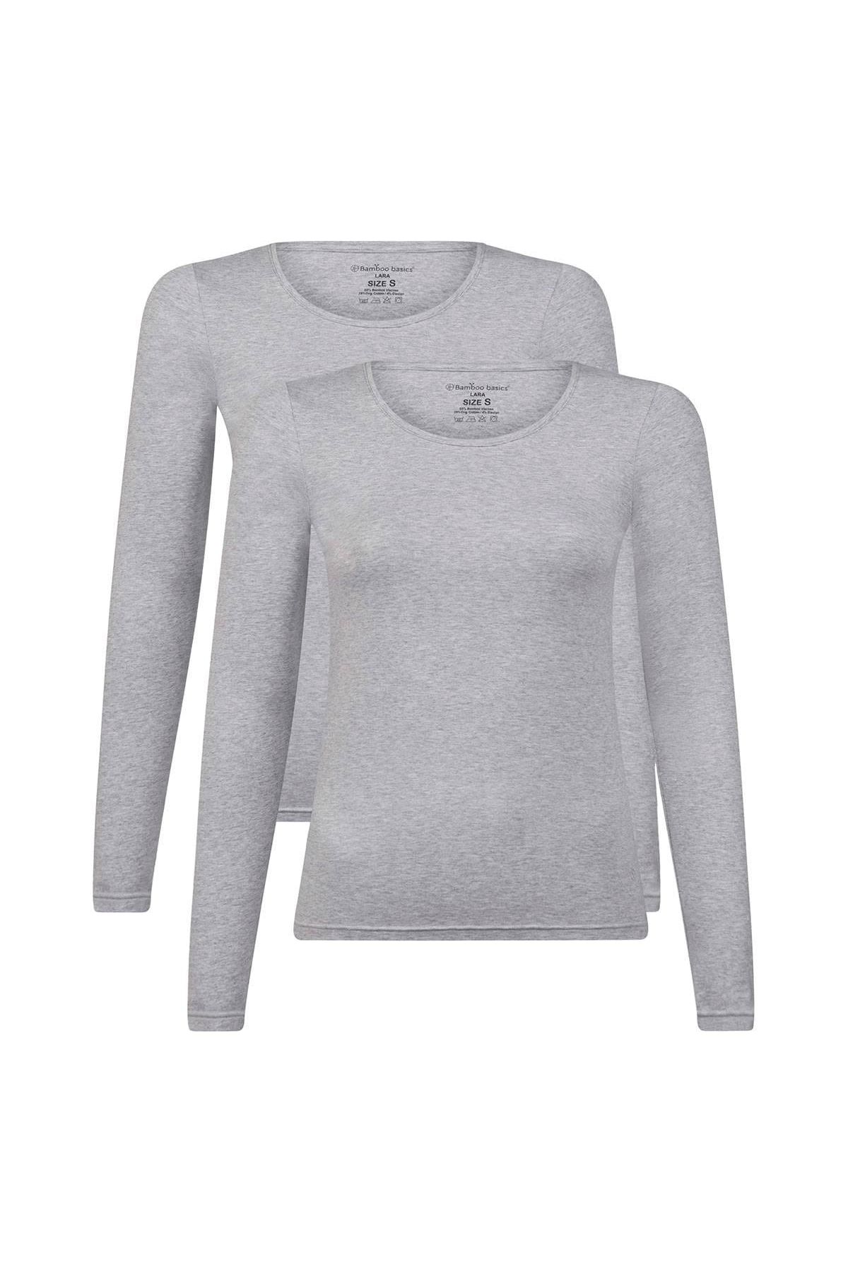 Bamboo Basics T-Shirt Grau Regular Fit Fast ausverkauft