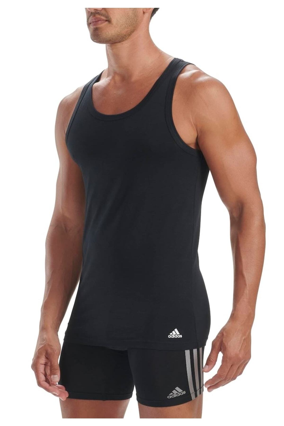 adidas-Herren Tank Top, 2er Pack - Active Flex Cotton, Unterhemd, ärmellos, uni 6
