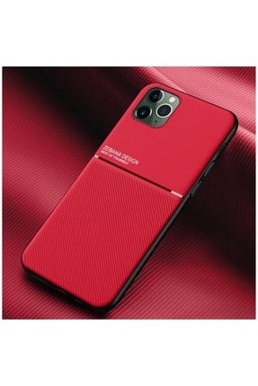 Apple Iphone 11 Pro Max Uyumlu Kılıf Design Silikon Kılıf Kırmızı 2100-m352