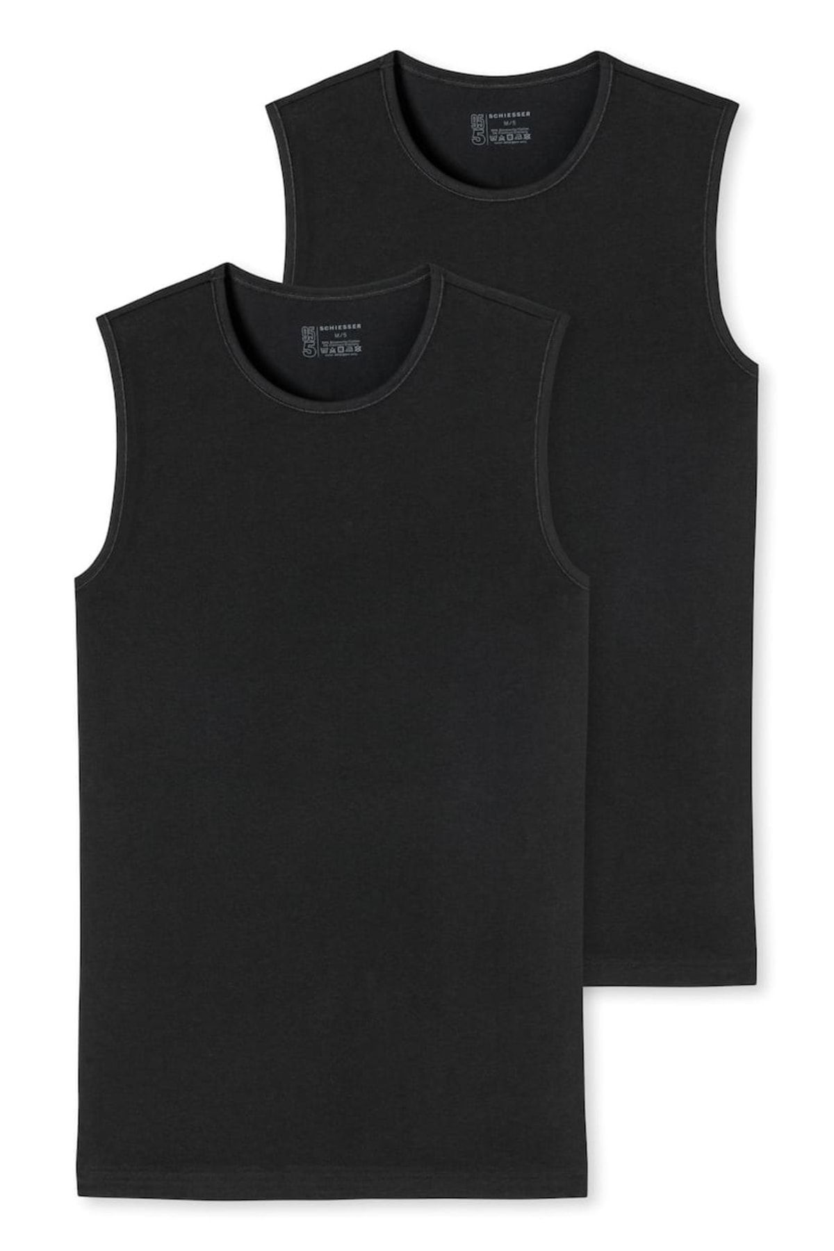 Schiesser T-Shirt Schwarz Regular Fit