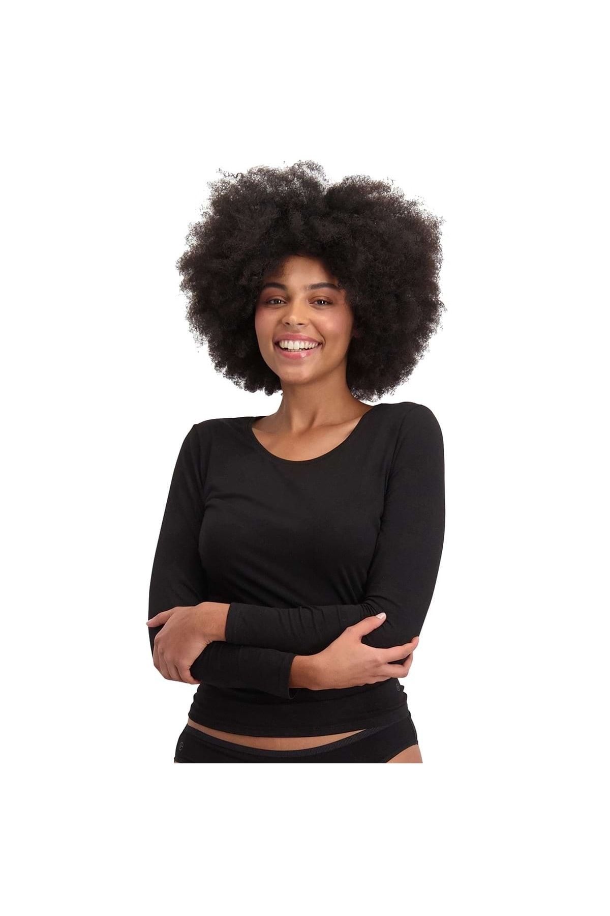 Bamboo Basics-LARA Damen-Ticket – 2er-Pack, lange Ärmel, Unterhemd, Rundhals, Uni 2
