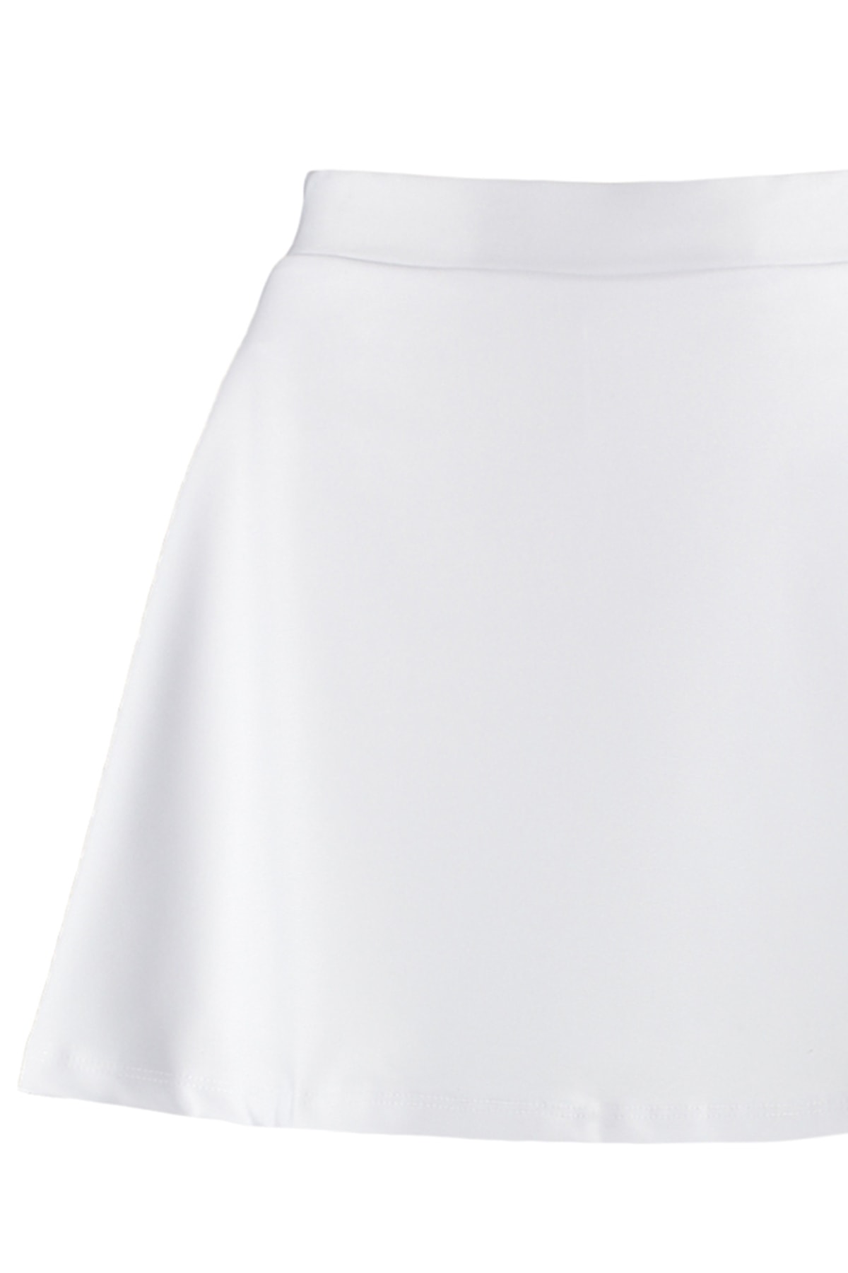 Trendyolmilla  Beyaz 2 Katmanlı İçi Şortlu Tenis Örme Spor Şort Etek TWOSS22SR00067 - Görsel 7