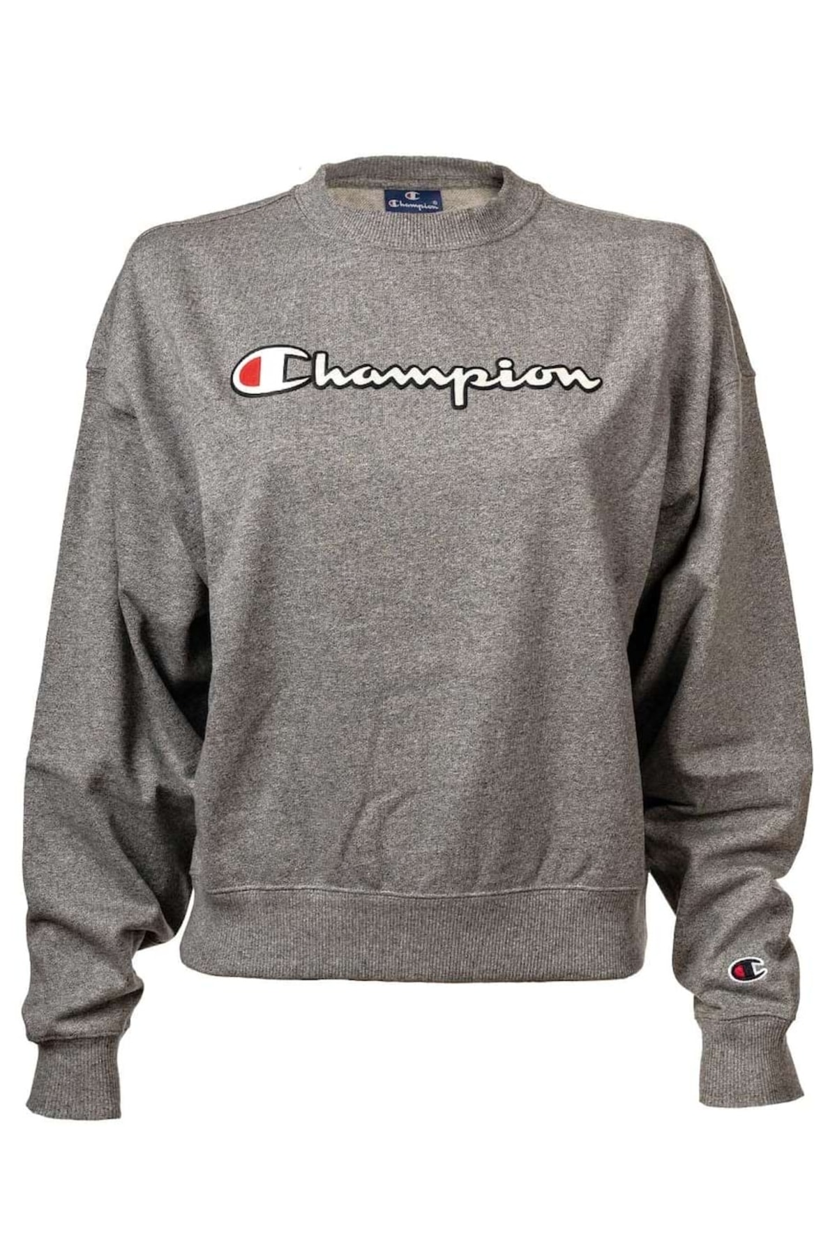Champion Sweatshirt Grau Regular Fit Fast ausverkauft