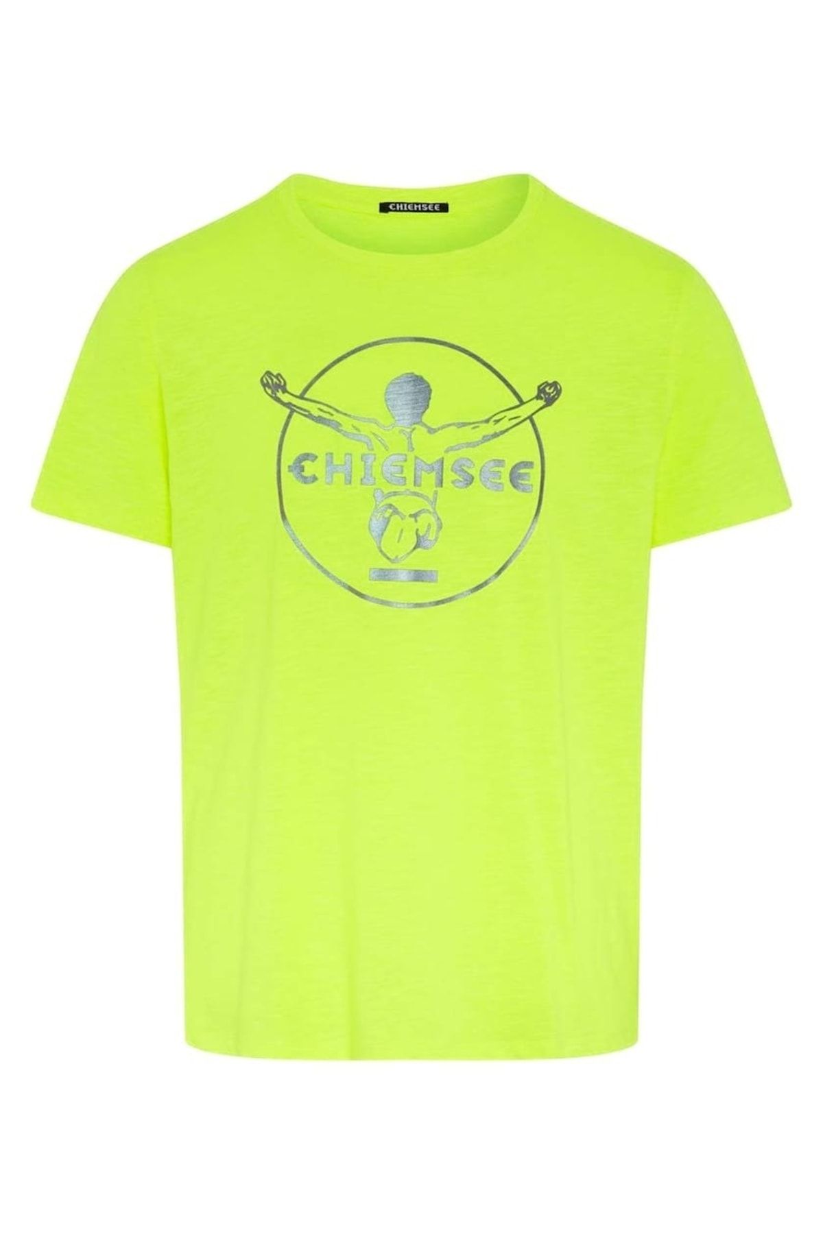 Chiemsee Herren T-Shirt - Oscar, einfarbig Trendyol großes Logo, Rundhals, Bio-Baumwolle, 