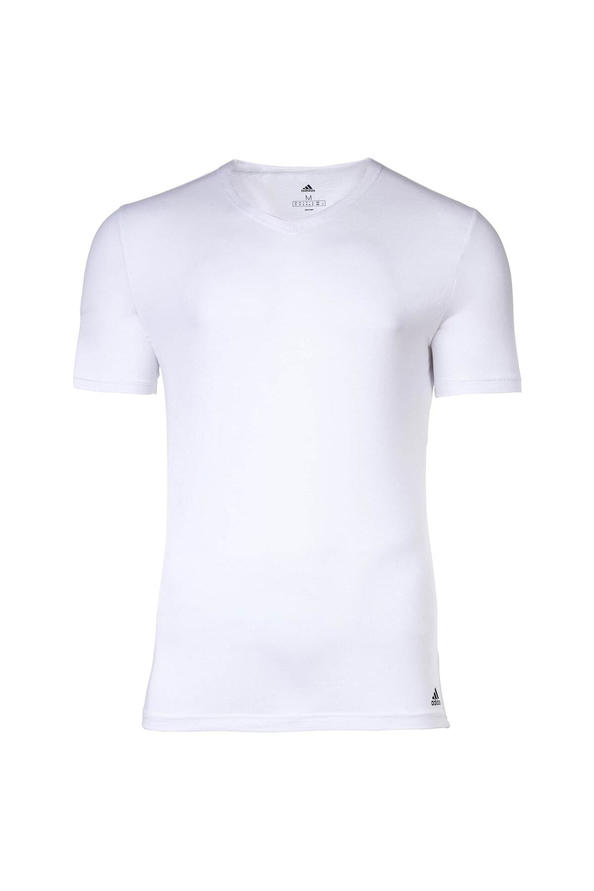 adidas-Herren T-Shirt, 2er Pack - Active Flex Cotton, V-Ausschnitt, uni 2