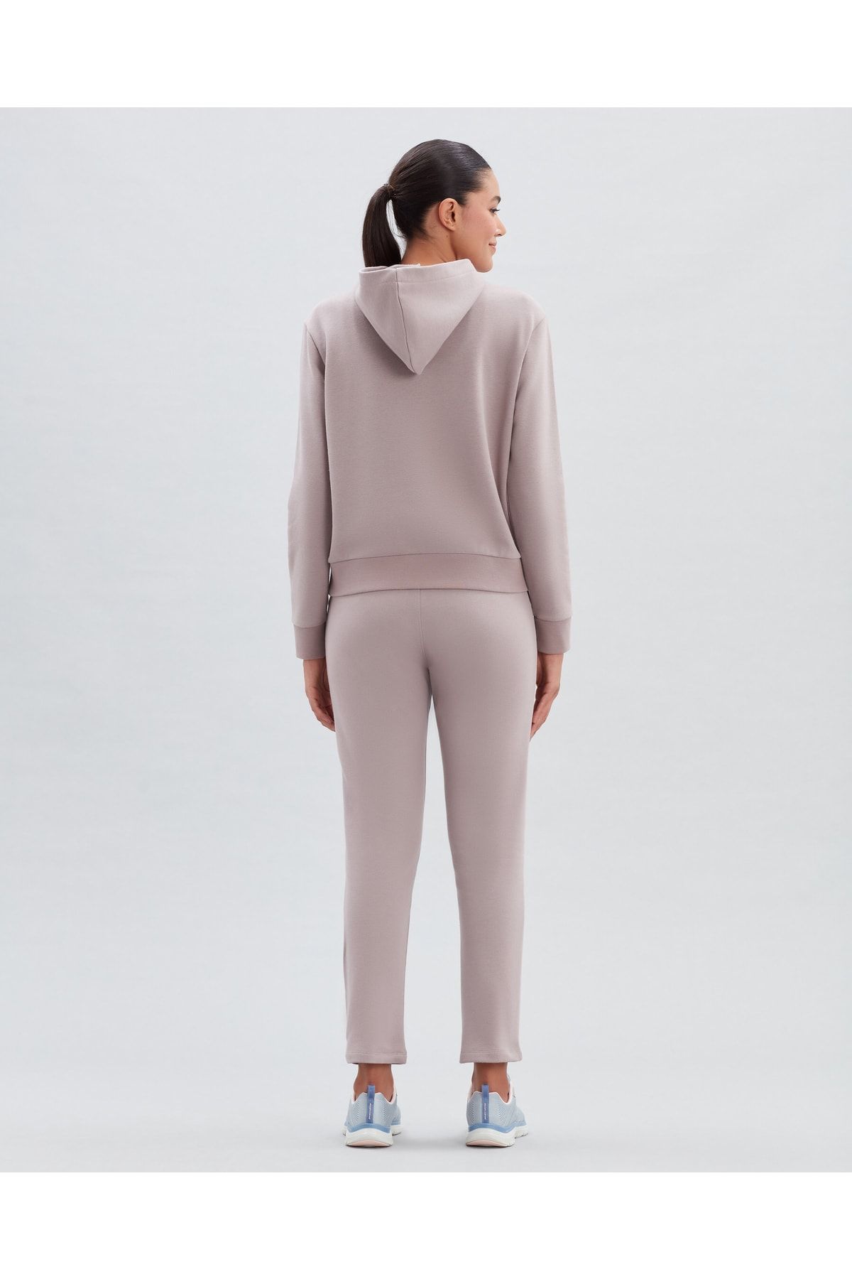 SKECHERS W New Basics Hoodie Kadın Foggy Lilac Sweatshirt OH9306