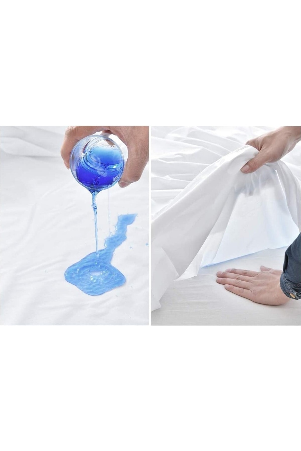 BabyMeva Dört Mevsim Bebek Dört Köşe Lastikli Su Sıvı Geçirmez Yatak Koruyucu Alez Pamuk Yüzey 60x120 fotoğrafı 3 (önizleme)