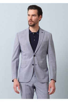 Lacivert Mikro Zeroweight-slim Fit %100 Yün Takım Elbise 153005