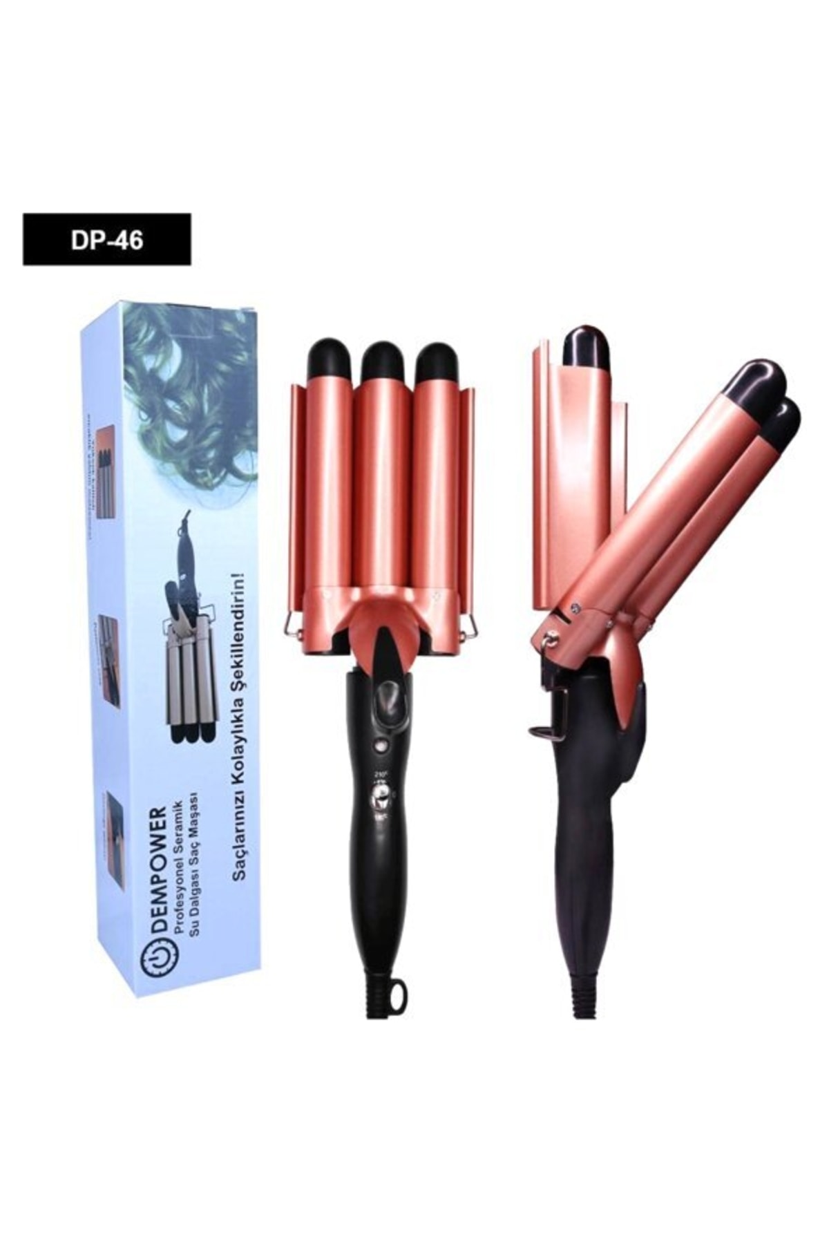 DEMPOWER Dp-46 Profesyonel Seramik Kaplı Su Dalgası Saç Maşası