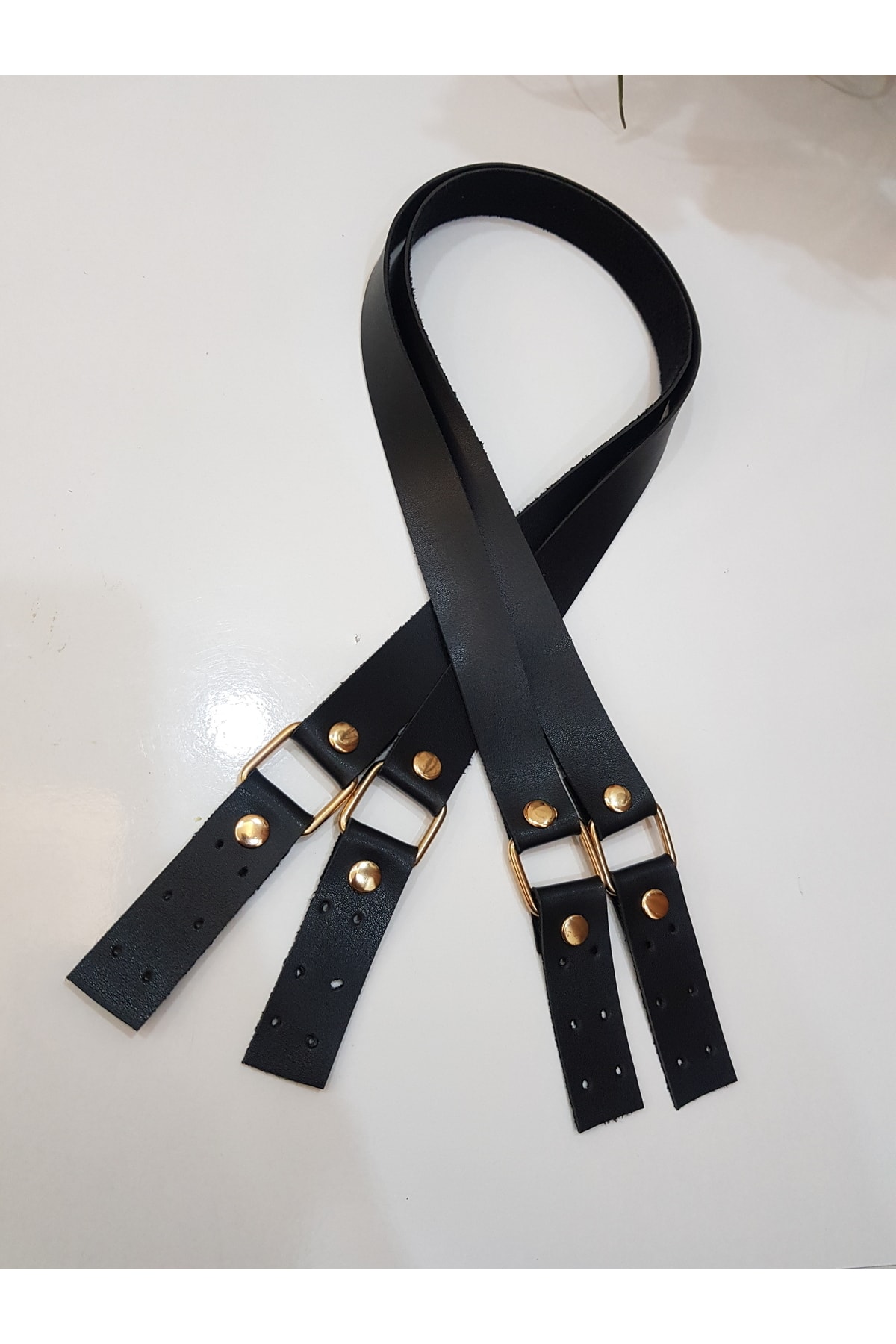 Leather Laminated Bag Hanger (72 Cm)