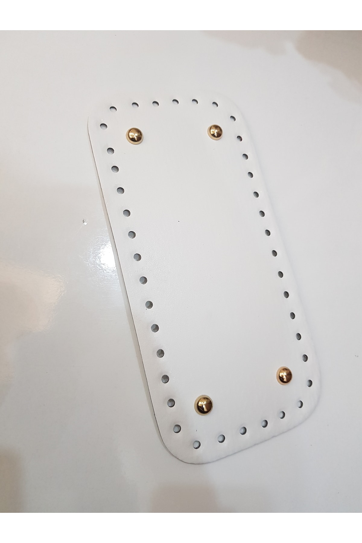 Leather Knitted Bag Base (25*12 Cm)