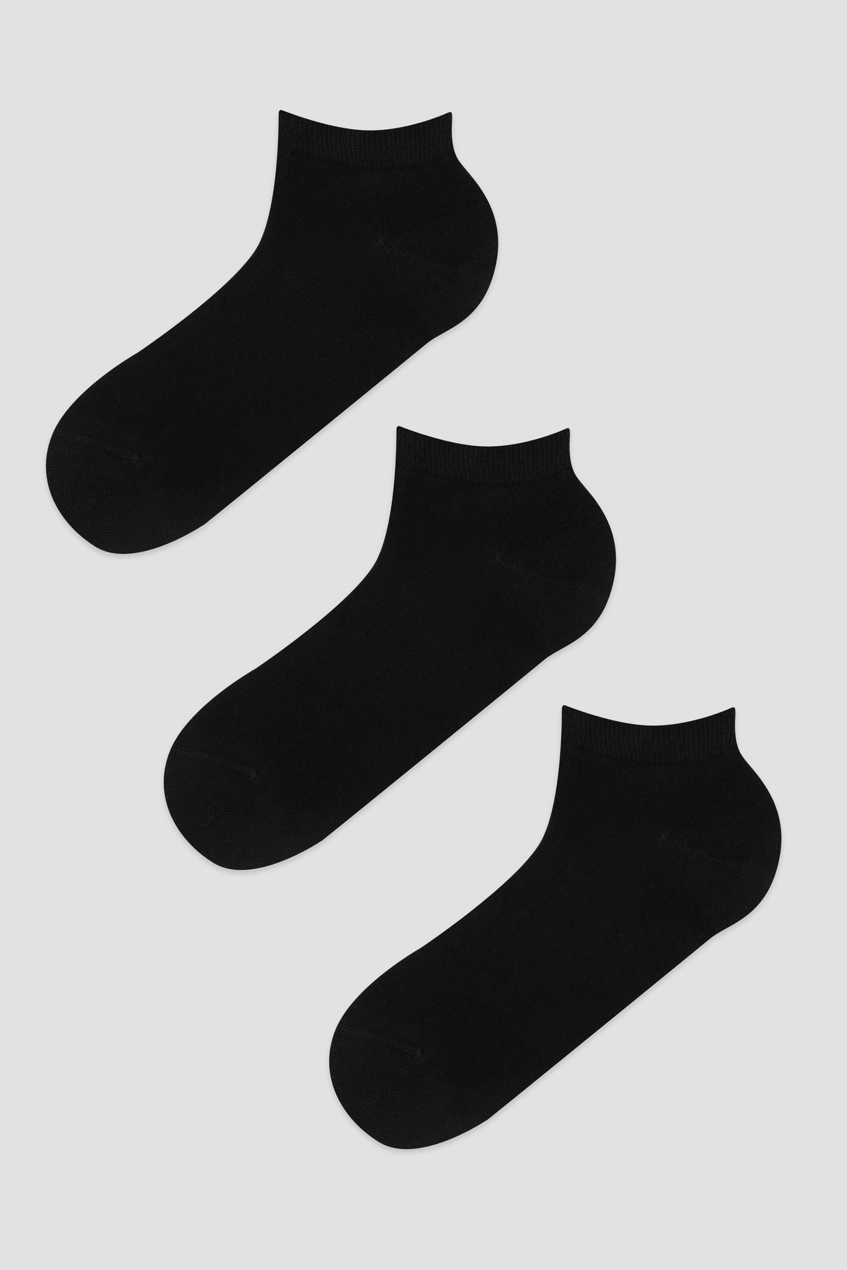 Penti Siyah Erkek 3'lü Patik Çorap