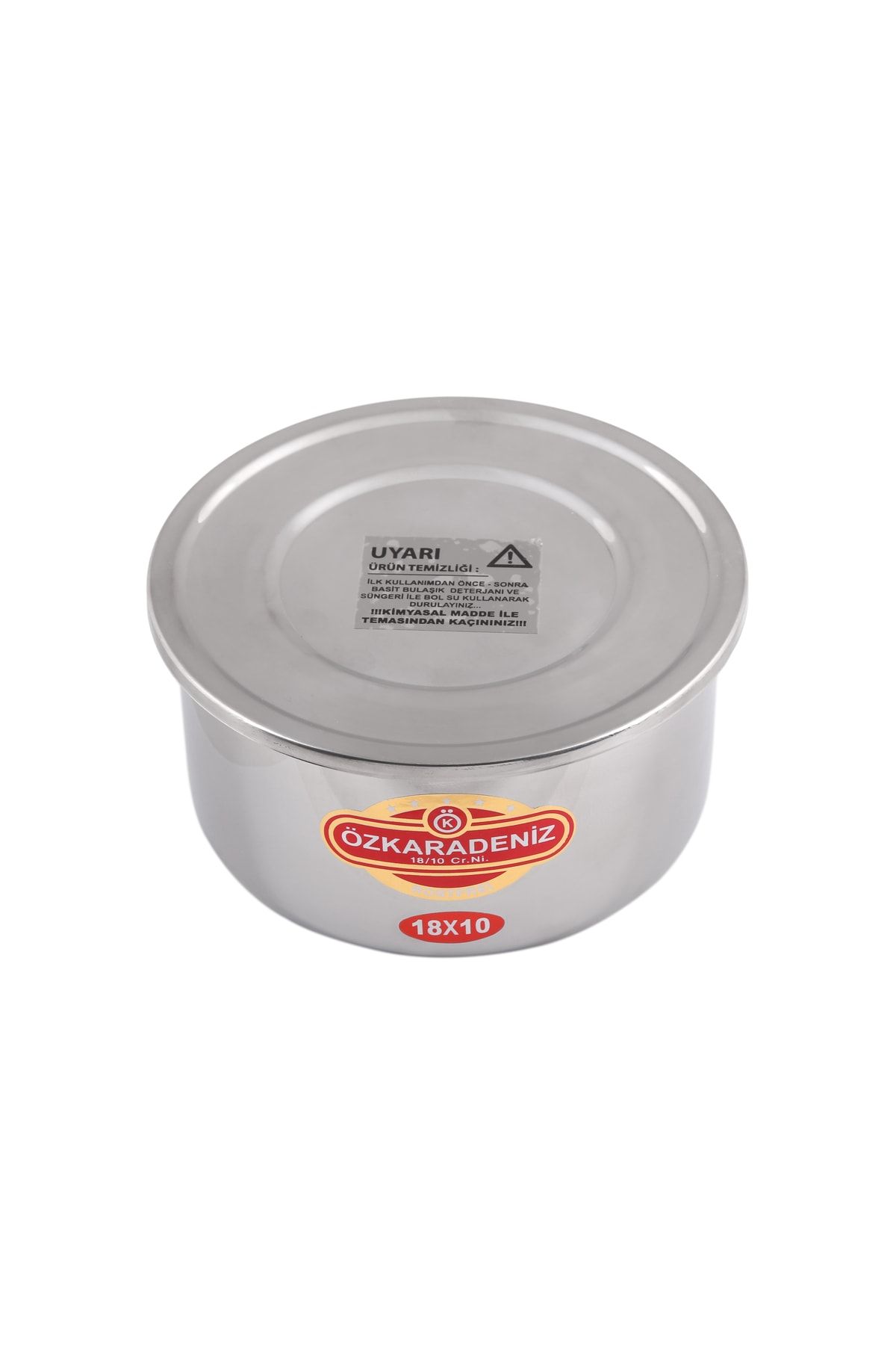 ÖZ KARADENİZ ENDÜSTRİYEL Airfryer Sulu Yemek Pişirme Kabı 16*8 Cm - 18*10 Cm Ikili Set Paslanmaz Çelik