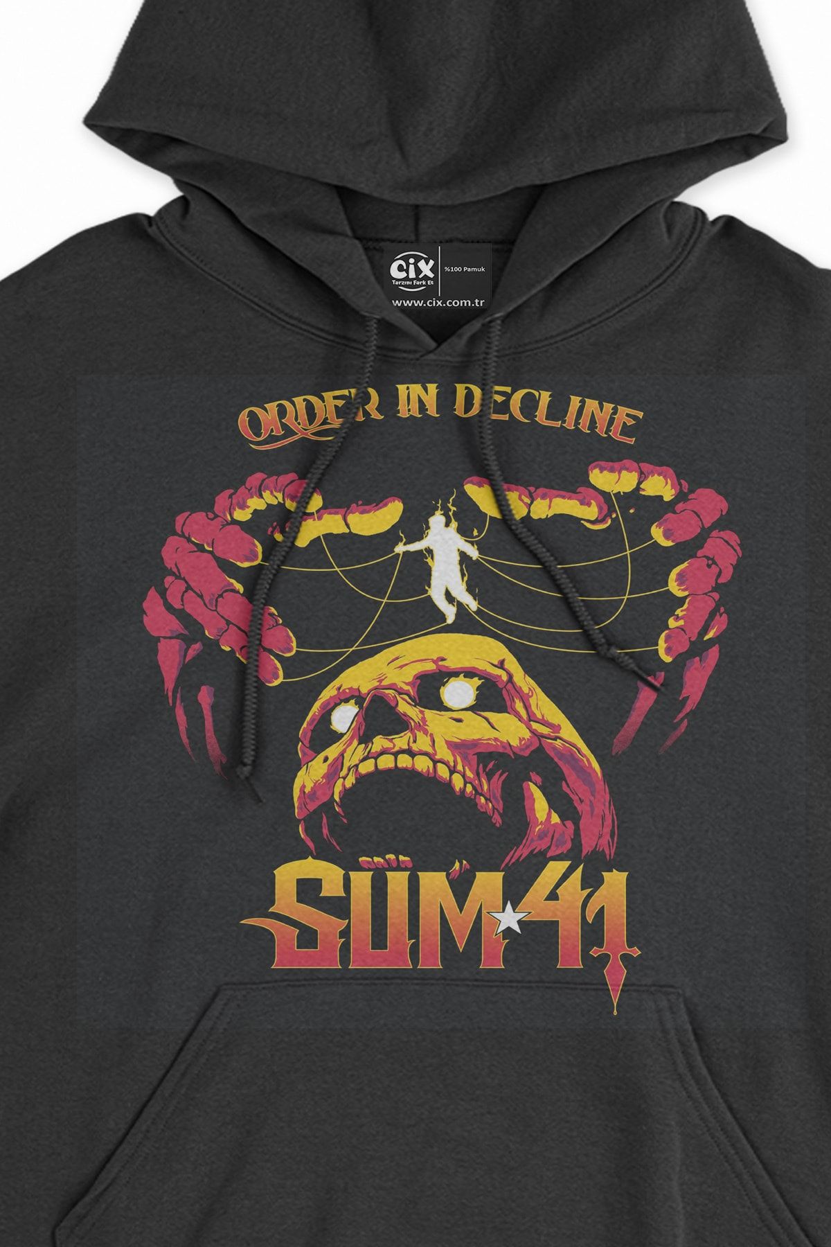 Cix-Sum 41 Black Sweatshirt - Order In Decline Hoodie 2