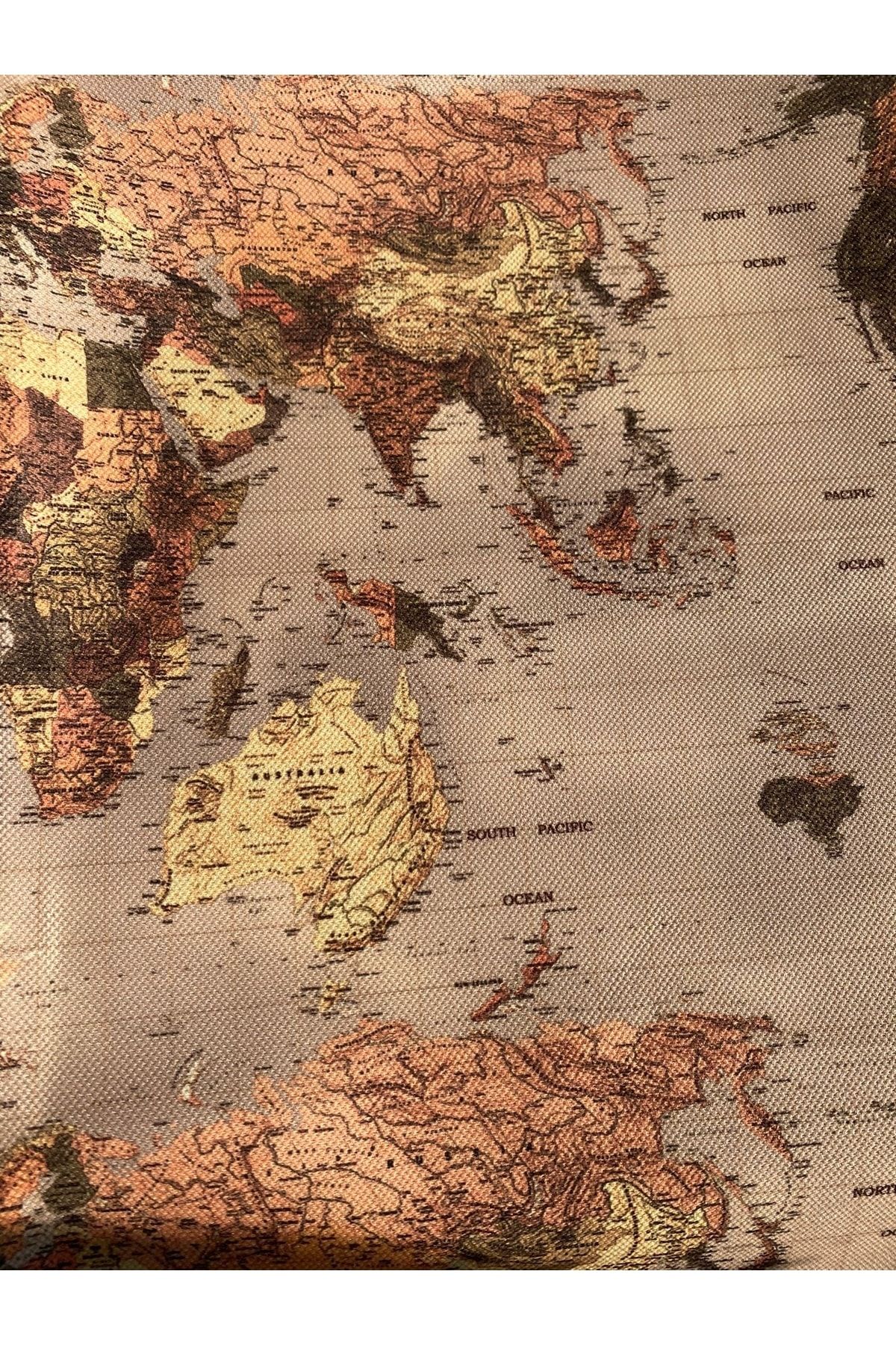 Favor-Mink Map Patterned Fabric Fvr-2315 3