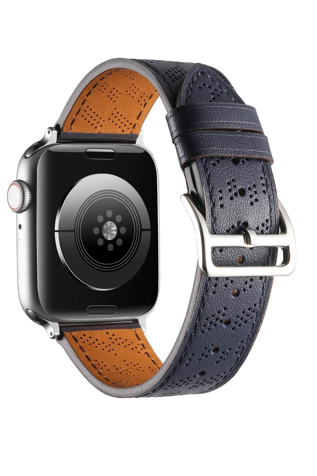 AktarMobile Watch 8 9 45 Mm Compatible Faux Leather Cord Strap