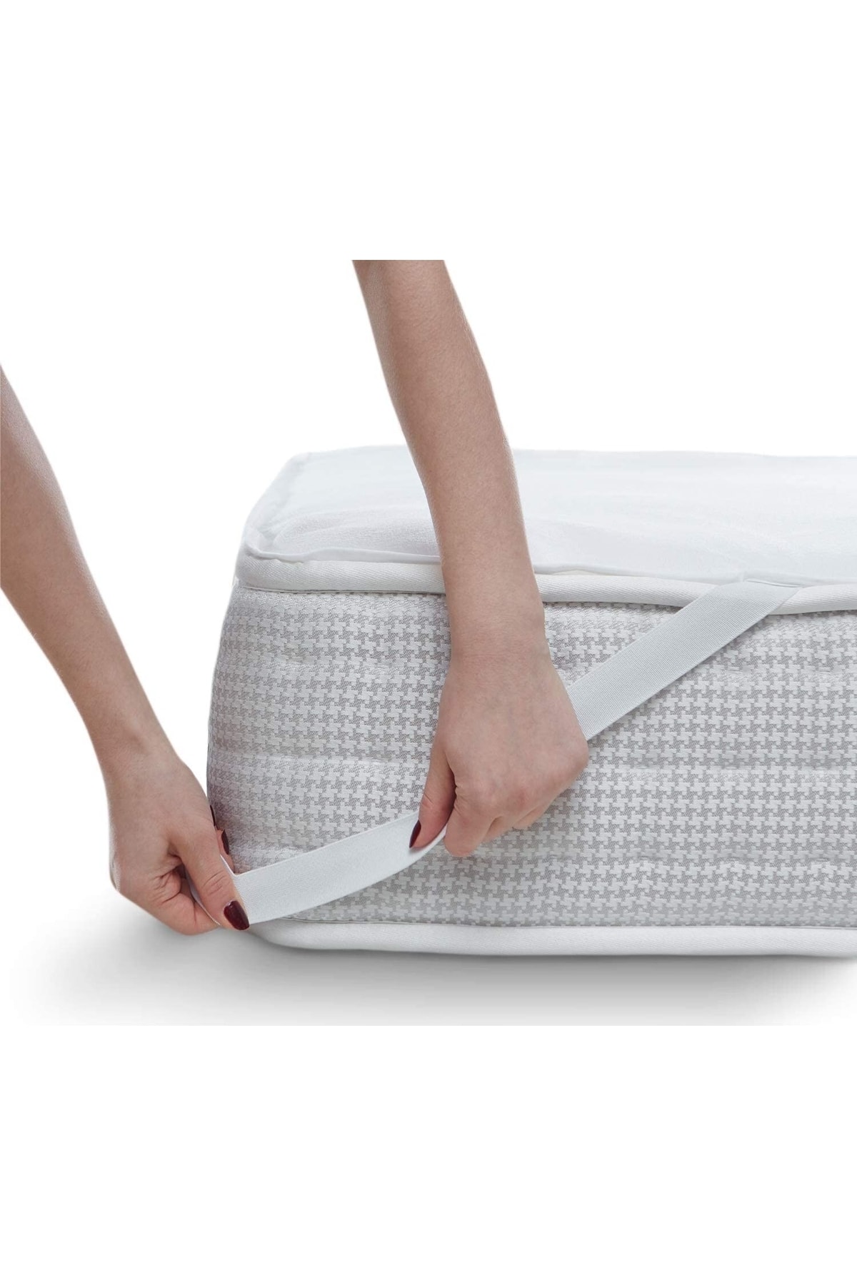 BabyMeva Dört Mevsim Bebek Dört Köşe Lastikli Su Sıvı Geçirmez Yatak Koruyucu Alez Pamuk Yüzey 60x120 fotoğrafı 2 (önizleme)