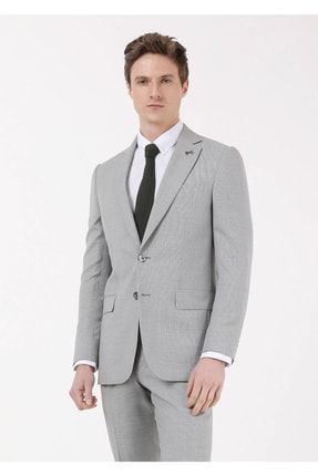 Gri Mikro Thin&taller-slim Fit %100 Yün Takım Elbise 155892
