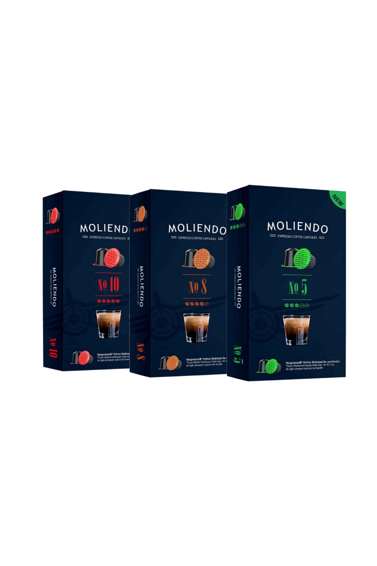 Moliendo Finest Coffee Kapsül Kahve Tanışma Paketi (3x10 Nespresso Uyumlu Kapsül Kahve)