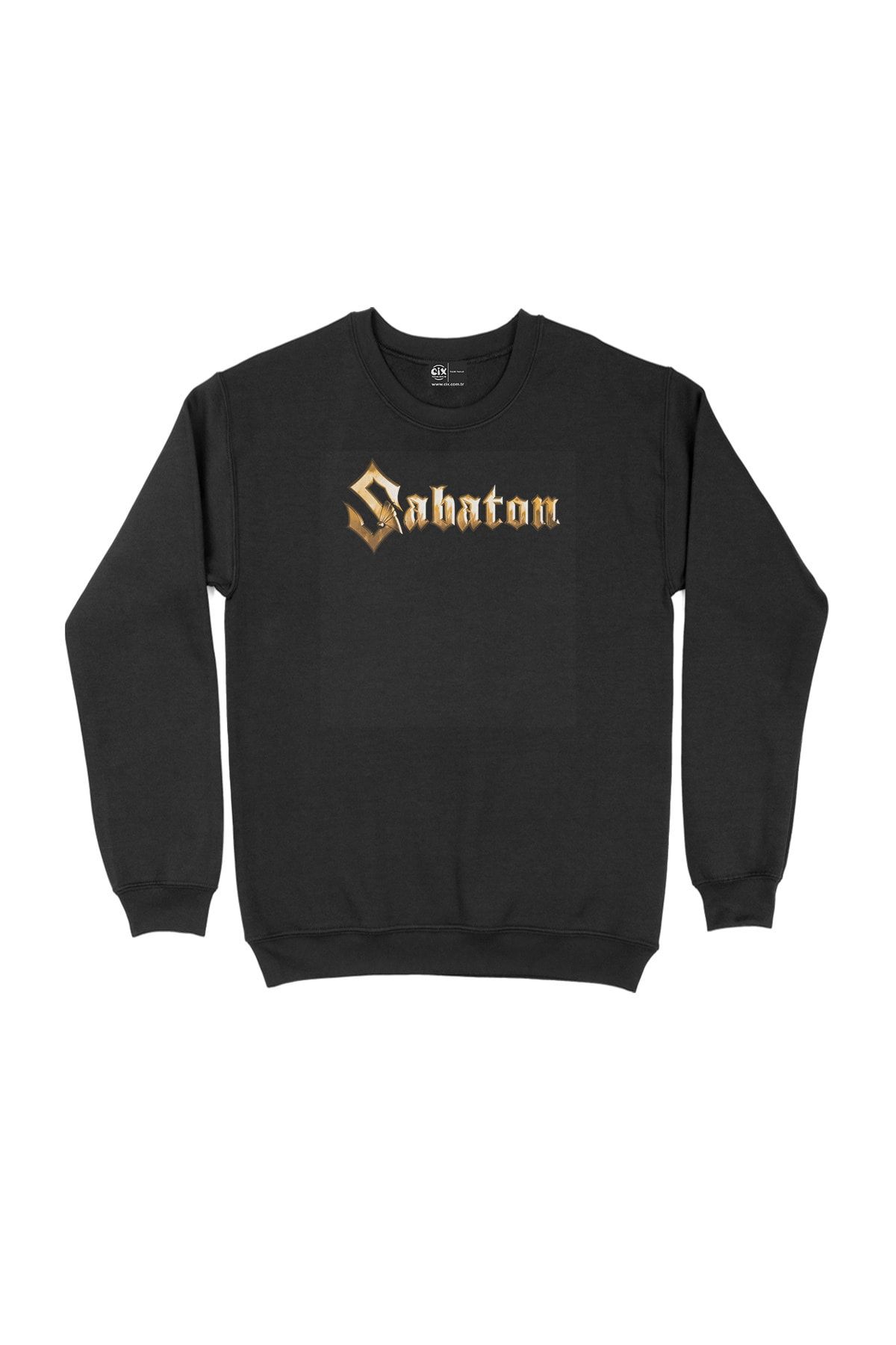 Cix Sabaton Printed Black Sweatshirt Trendyol