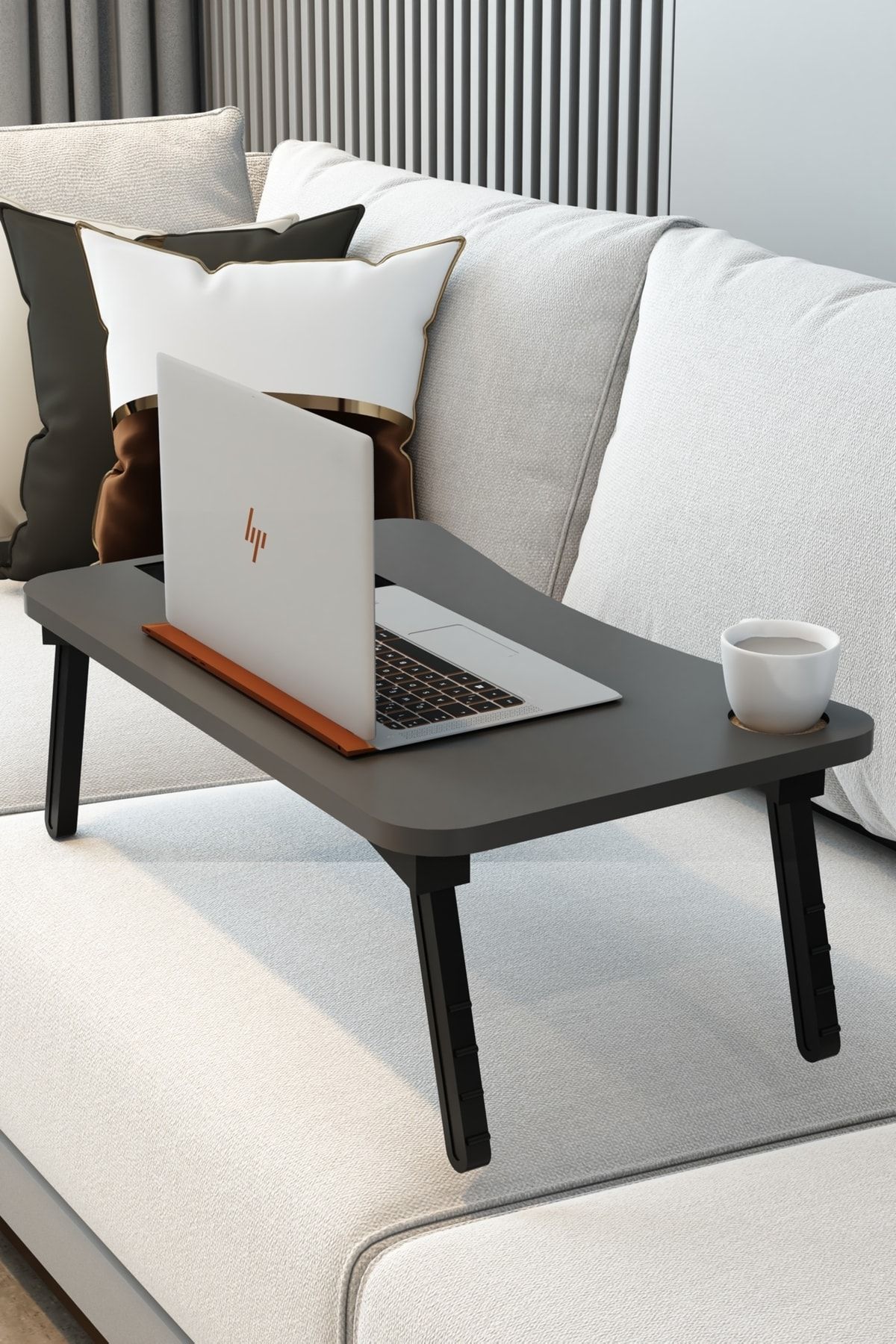 Modalanka Katlanabilir Laptop Masası Laptop Sehpası Mause Padli Bardaklıklı AN10110