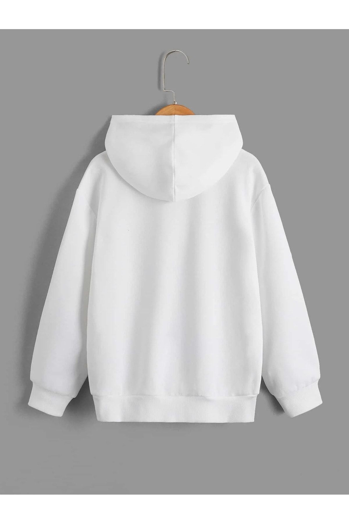 Plain white hoodie kids outlet