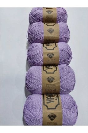 [1adet] Tüylenmez Cotton Iplik.90 Gr100 gr 200 Mt Lila.amigurumi Panç Ve Bebek Ürünleri MS13