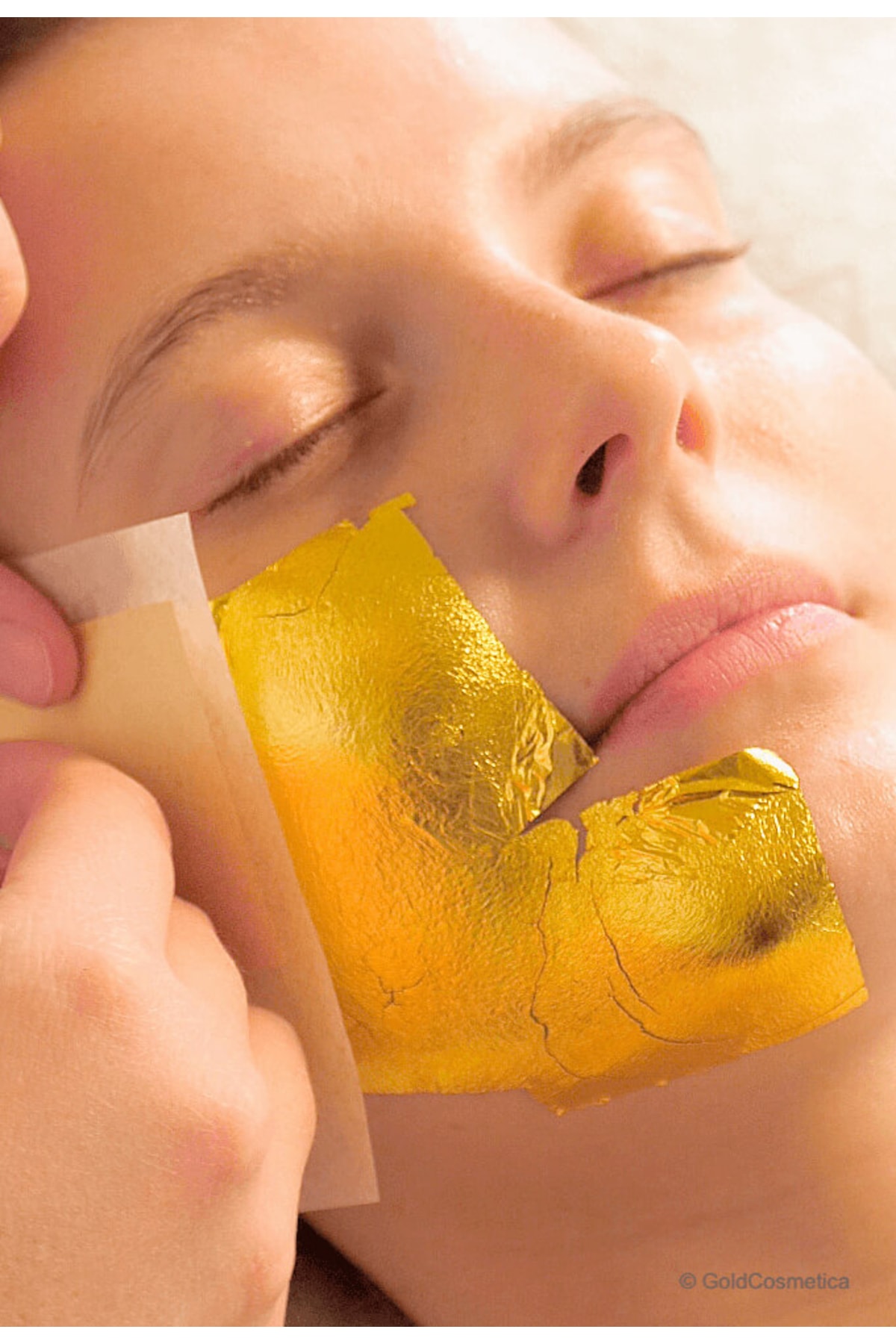 Jimena Natural 24 Ayar Altın Yüz Bakım Maskesi - 24k Gold Leaf Facial Treatment Mask