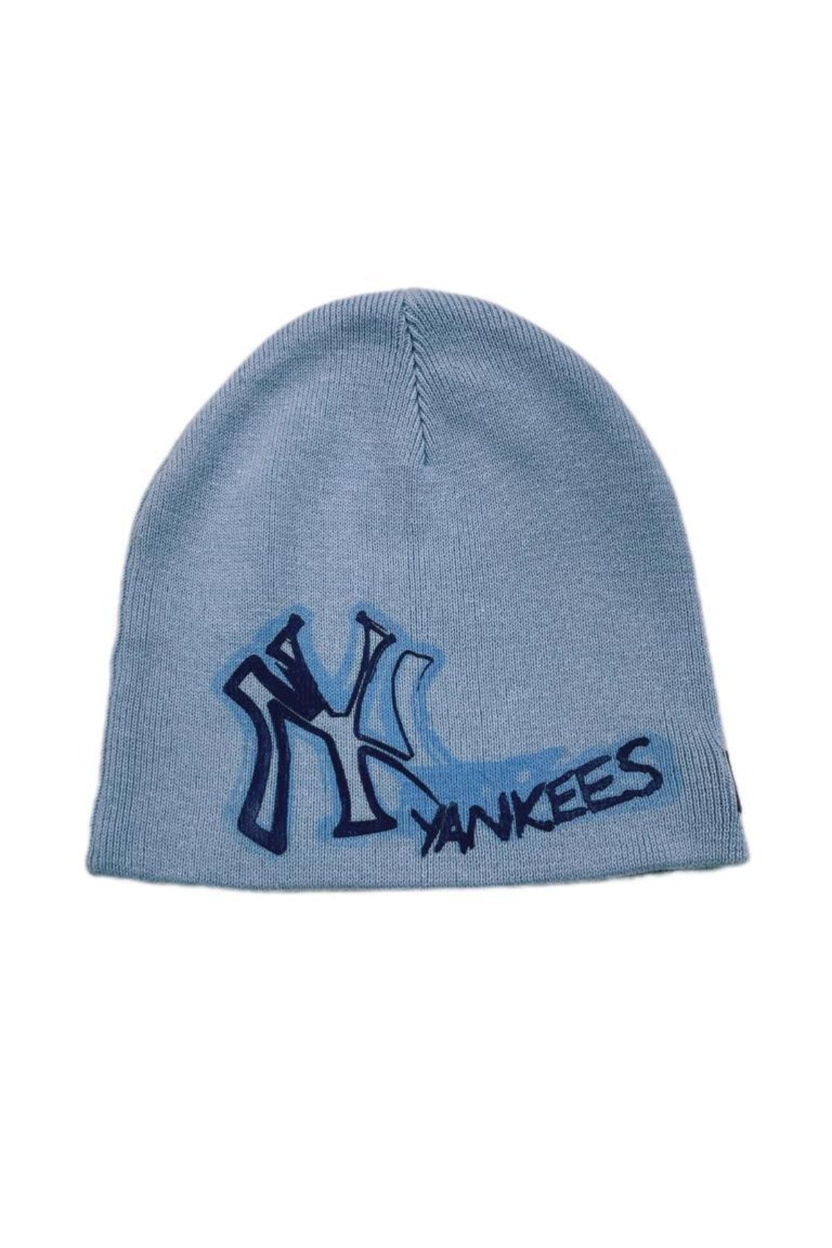 کلاه بافتنی آبی پسرانه و بچگانه لوگوی Ny Yankees Blue Boy's Beanie NEW ERA
