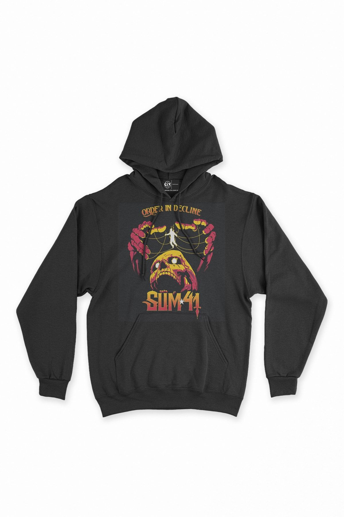 Cix-Sum 41 Black Sweatshirt - Order In Decline Hoodie 1