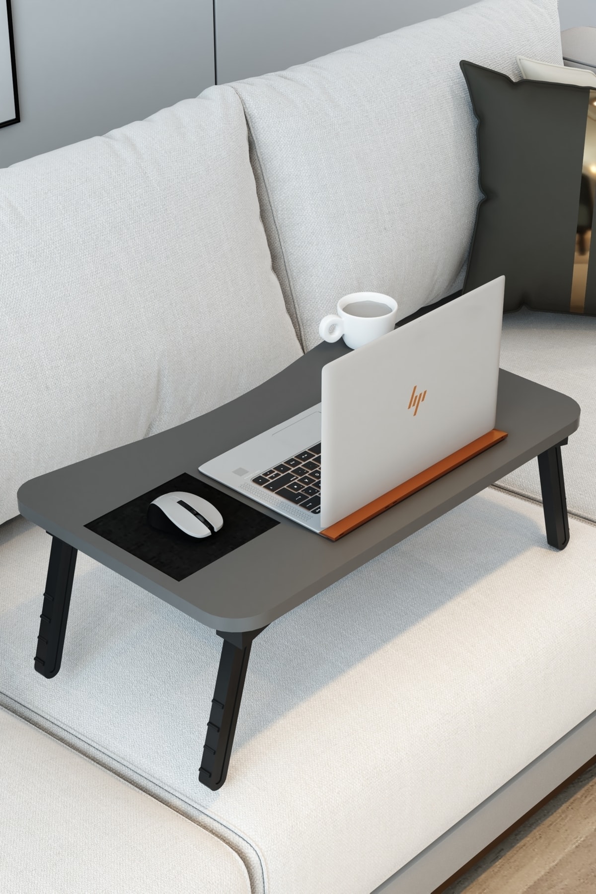 Modalanka Katlanabilir Laptop Masası Laptop Sehpası Mause Padli Bardaklıklı