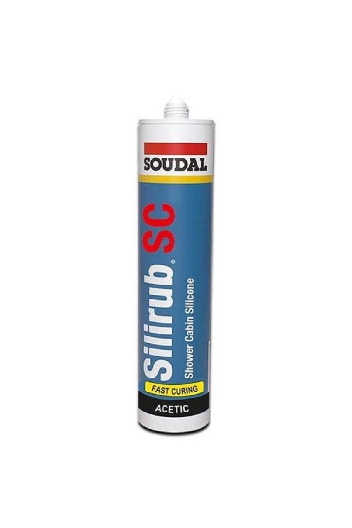 Soudal Antibakteriyel Duşakabin Silikonu 280ml Şeffaf - Duşakabin / Küvet / Lavabo Kenarları Için Silikon