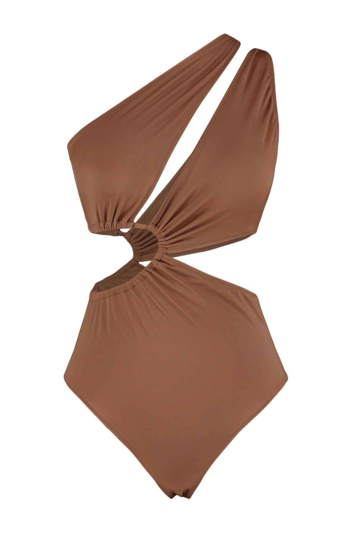 Trendyol Collection-Brauner Single Shoulder Tunnel Regular Mayokini TBESS23MA00206 7