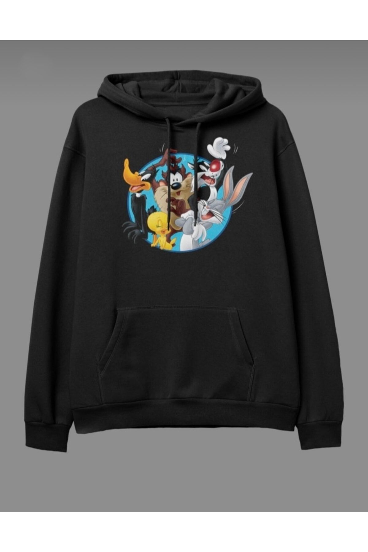 Black looney tunes hoodie sale
