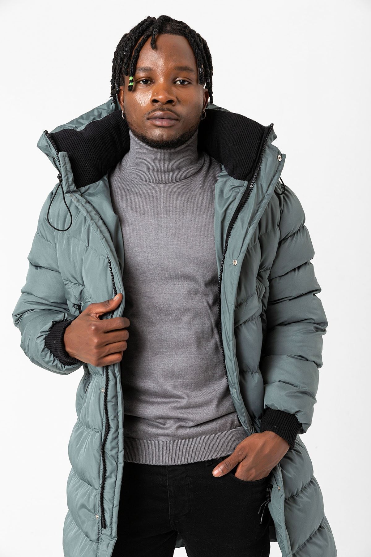 RHONES Hooded Long Men s Puffer Coat Trendyol