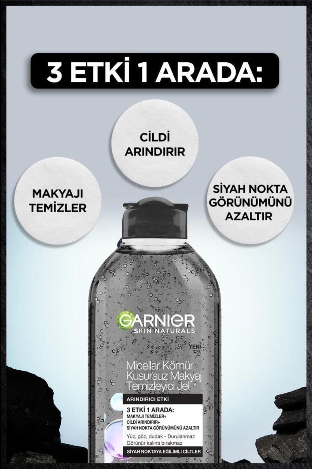 Garnier ژل پاک کننده آرایشی میسلار کربنی Perfect Coal 400 میلی لیتر