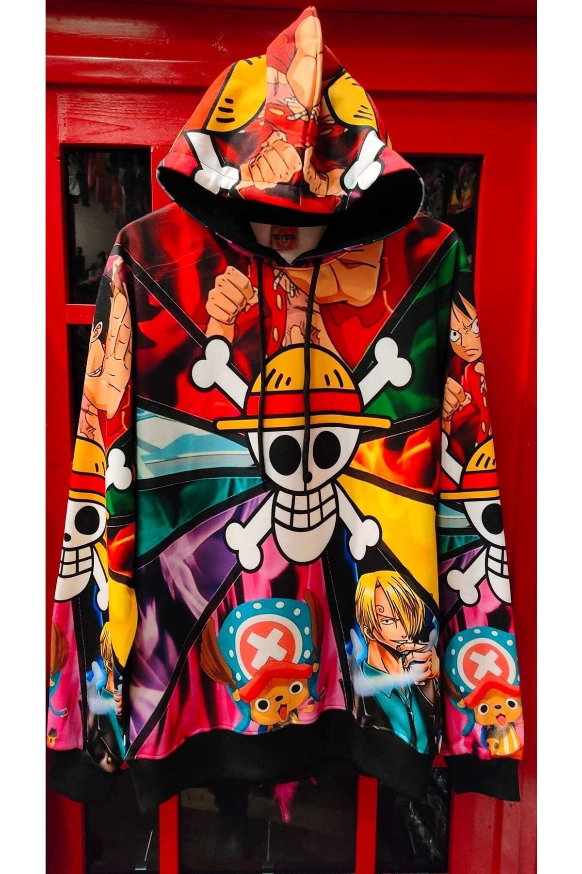 TEEMOOD PIRATE PARROT One Piece All Monkey D. Luffy Comic Manga Strip Design Stylish Hoodie Sweatshirt