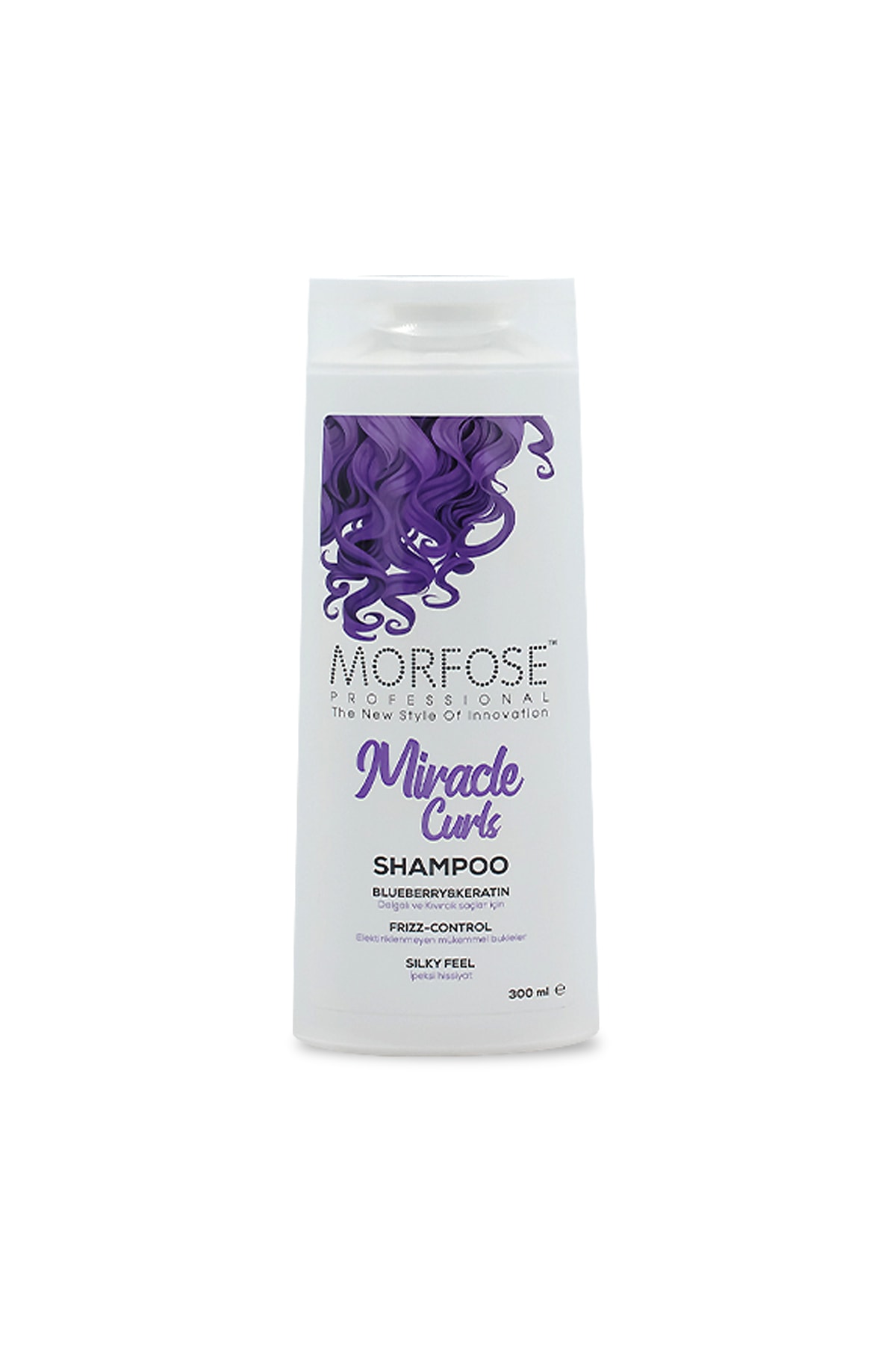 Morfose Miracle Curls Yaban Mersini ve Keratin Içeren Bukle Belirginleştirici Şampuan