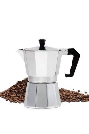 Aliminyum Ocak Üstü 150ml 3 Cup Fincan Moka Pot Espresso Cin301-3 ehy-cin301-3