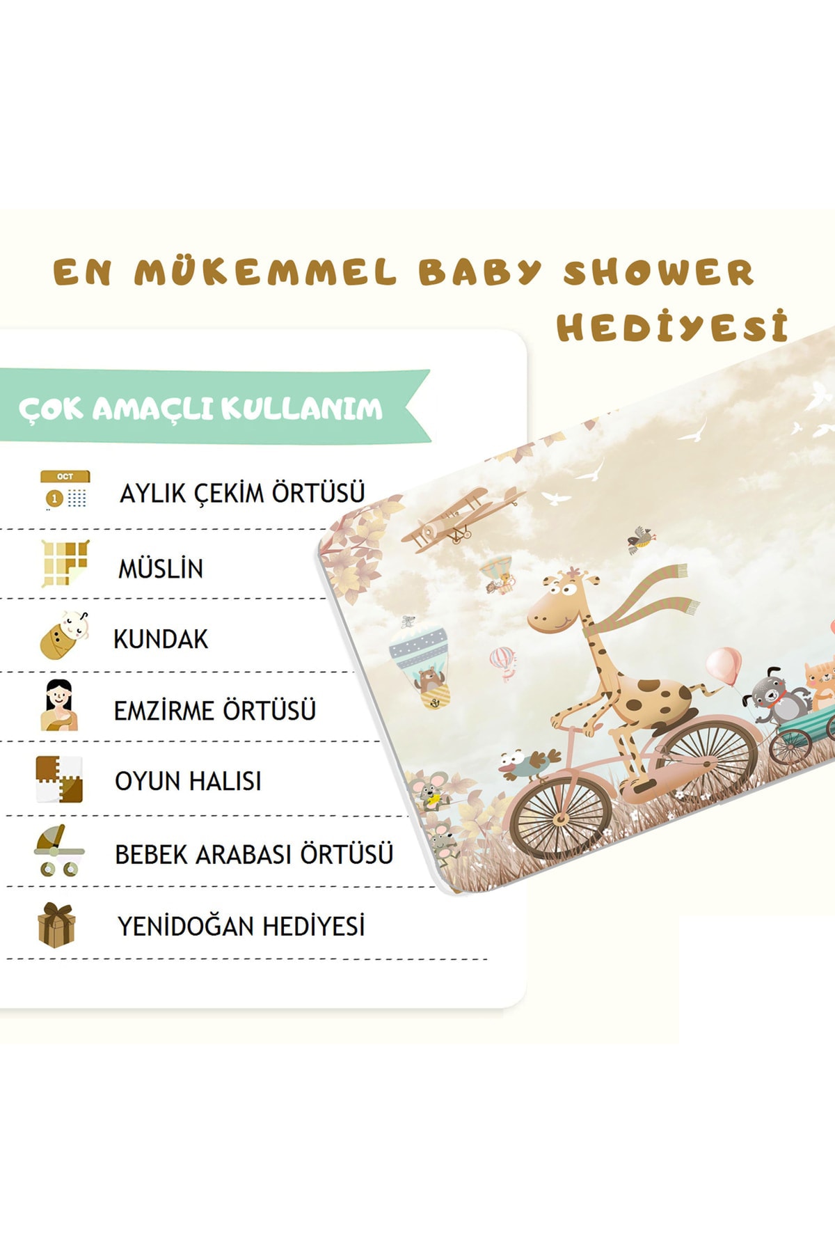 Erays Home Bebek Hediye Polar Aylık Fotoğraf Anı Battaniyesi, Yeni Doğan Baby Shower Doğum fotoğrafı 4 (önizleme)