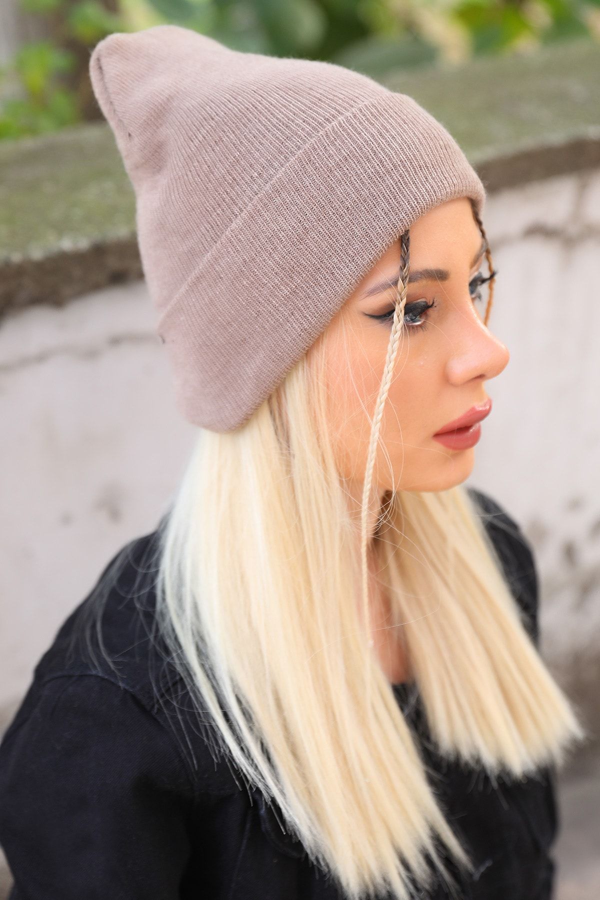 w white stars sports & wear Basic Beanie Hat Knitwear Φθινοπωρινό Χειμερινό Mink Unisex für Adult Unisex - M