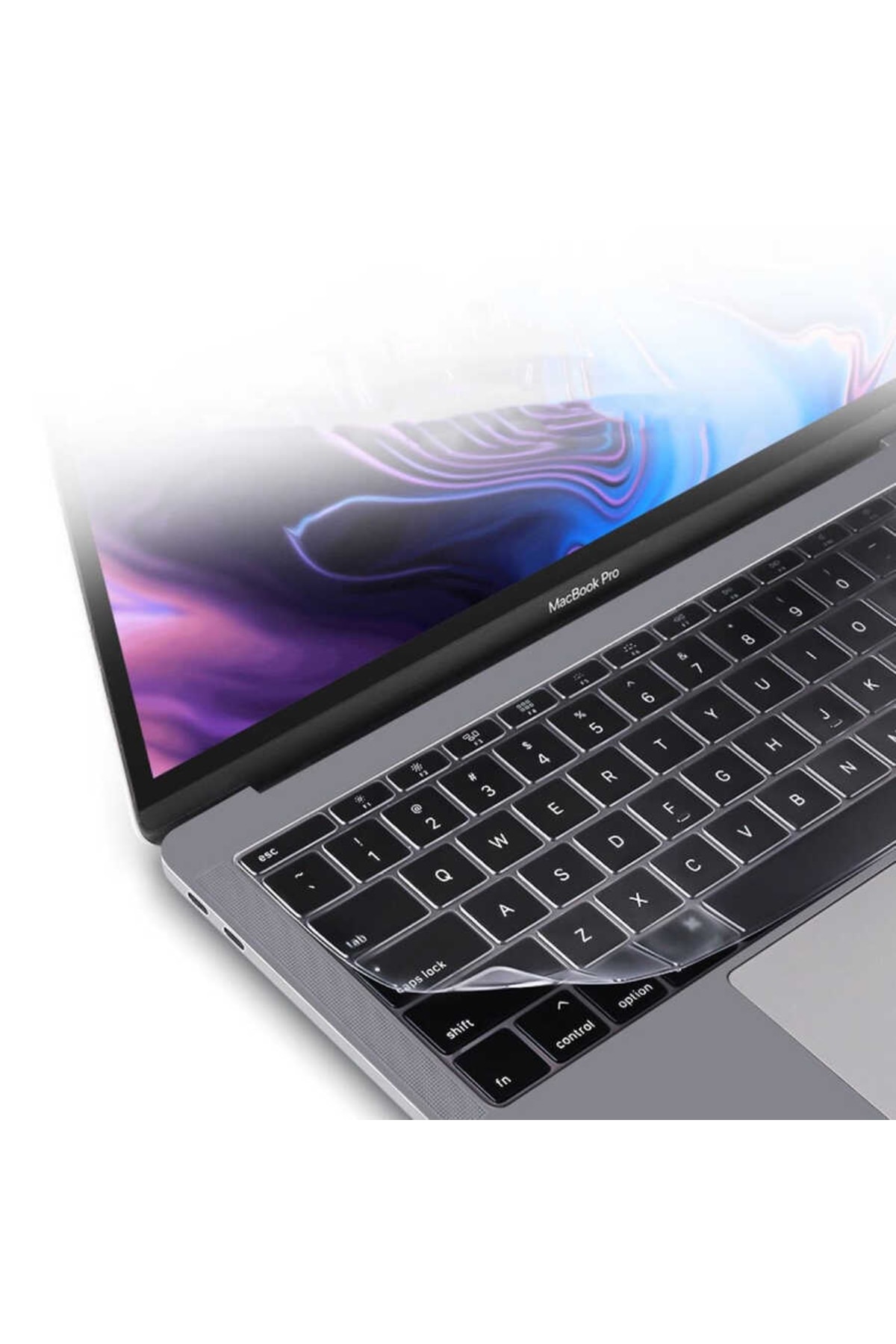 Macbook 14.2' 2021 A2442 Uyumlu Toza, Sıvıya Ve Çizilmelere Karşı Klavye Koruyucu Ped 3