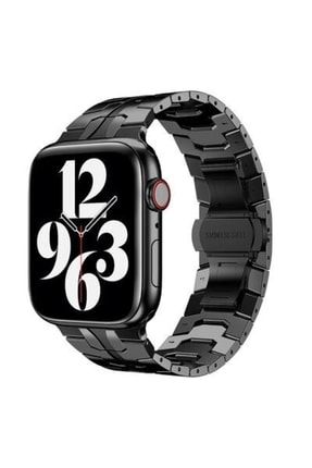 Apple Watch 1-2-3-4-5-6-se 42mm Krd-63 Metal Kordon Hight Qualty Stell Band Siyah SKU: 394235
